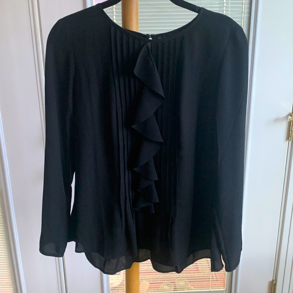 NWOT Banana Republic Black Blouse